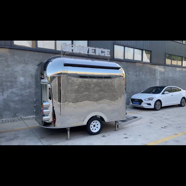 9ft Airstream Style Shave Ice Trailer