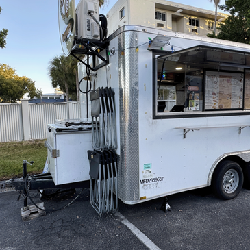Turnkey 12’ Food Trailer – Fully Equipped, Fire System, Dual Fryers, AC & Dolly Included