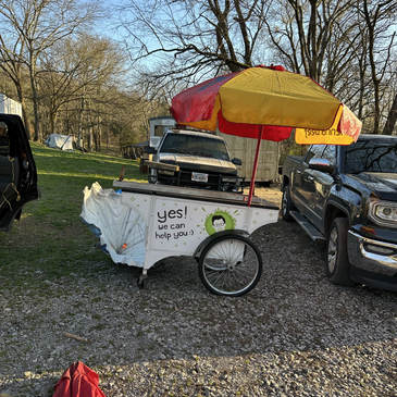 Hot dog push cart