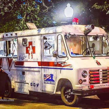Restored Vintage '59 New Jersey Fire Rescue Transport Food Truck