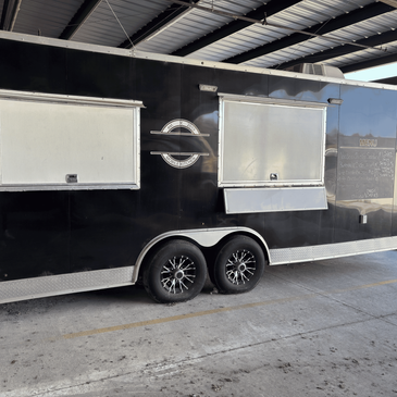 Food Trailer-Custom BBQ Pit