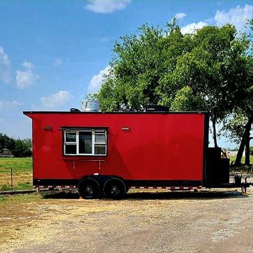 Custom built fully equipped kitchen/food trailer.  Equipment only used for only 4 months