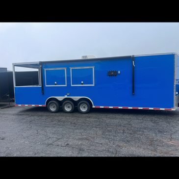28’ triple axel food trailer