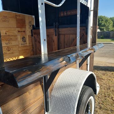 Mobile Horse Trailer Turned Wine Bar