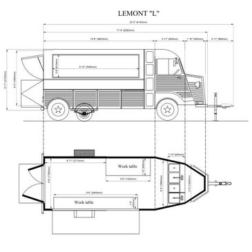 Vintage Style Food Trailer