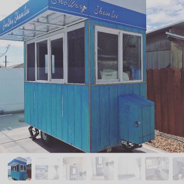 Shave Ice Stand Kiosk Mobile Food Facility Trailer Business On Wheels