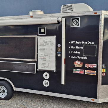 Custom Black Food Trailer for Sale