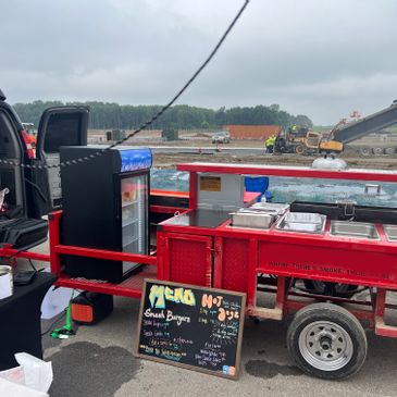 Open food trailer 