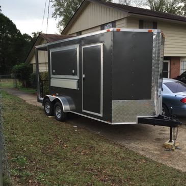 16-Foot Fully Equipped Food Trailer with Manufacturer Warranty