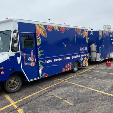 Combo 22' Food Trailer and 1999 GMC Grumman/Olson Delivery Truck