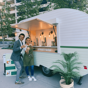 Custom Beverage Trailer & Photo Booth