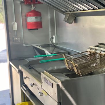 14ft white commercial food trailer