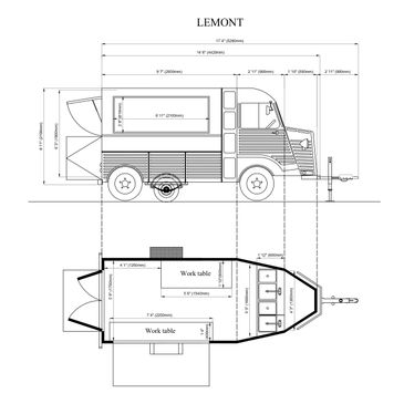 Vintage Style Food Trailer 