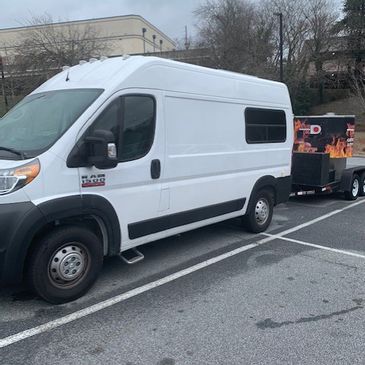 Mobile Pizza Oven and 2019 Dodge Ram Promaster