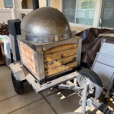 Custom Built Wood-Fired Pizza Oven Trailer