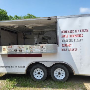 Food Trailer with Custom John Deere Ice Cream Maker